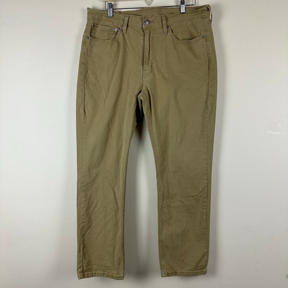 Levis 514 Slim Straight Jeans Mens W36 L30 Utility Workwear Gorpcore Khaki Brown